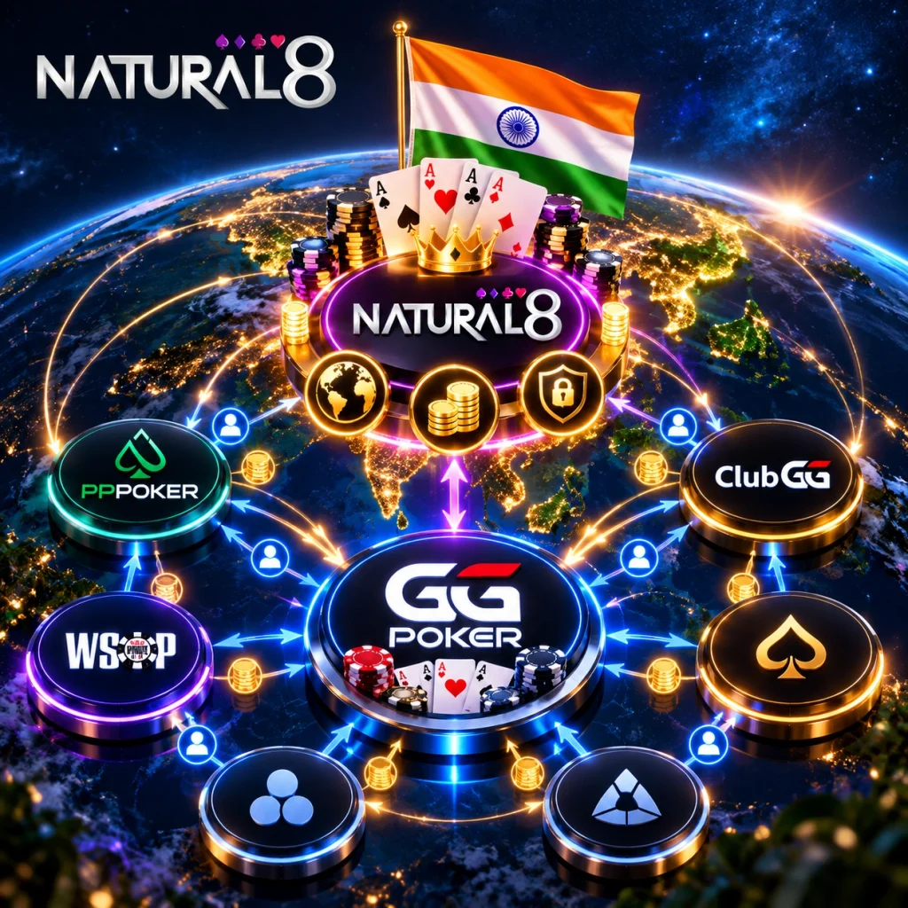 Natural8 connected to the GGPoker network ecosystem with poker platforms, player traffic, rewards, security and the Indian market.